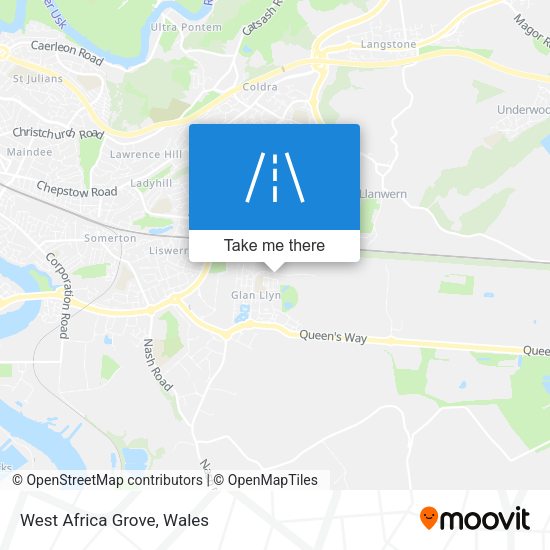 West Africa Grove map