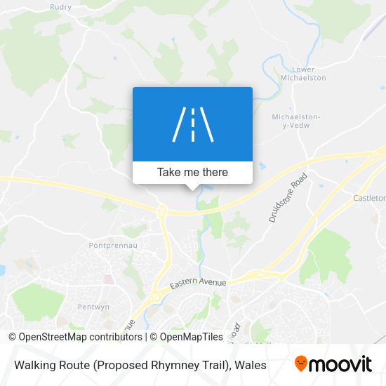 Walking Route (Proposed Rhymney Trail) map