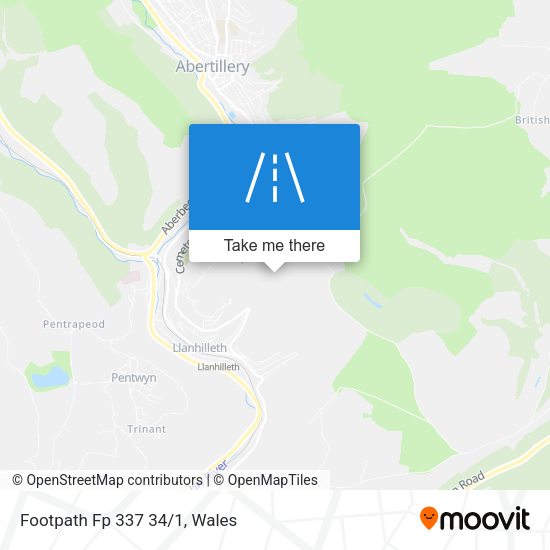 Footpath Fp 337 34/1 map