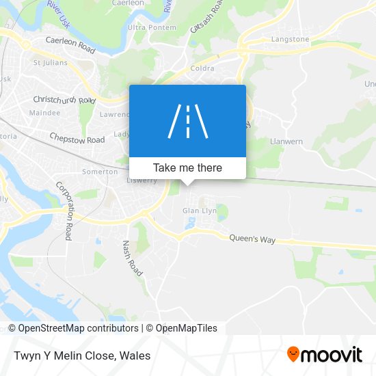 Twyn Y Melin Close map