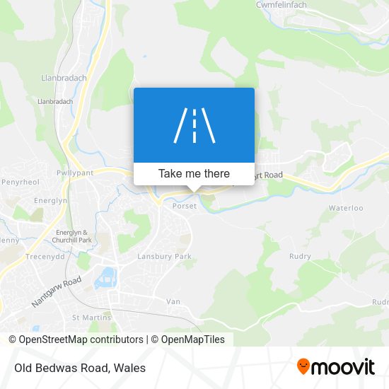 Old Bedwas Road map
