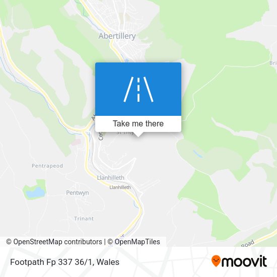 Footpath Fp 337 36/1 map