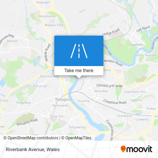 Riverbank Avenue map