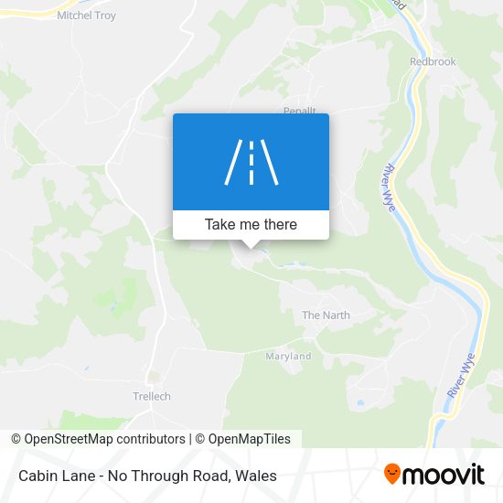 Cabin Lane - No Through Road map
