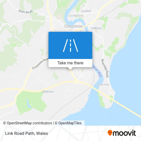 Link Road Path map