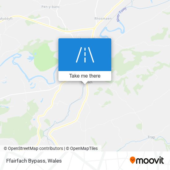 Ffairfach Bypass map