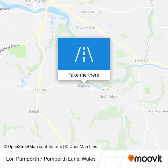 Lôn Pumporth / Pumporth Lane map