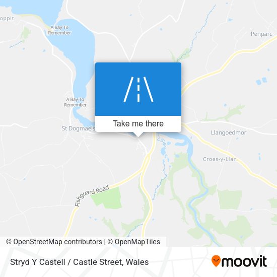 Stryd Y Castell / Castle Street map
