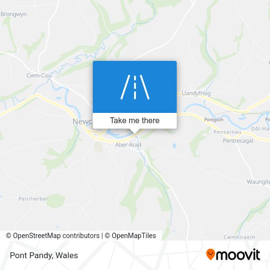 Pont Pandy map