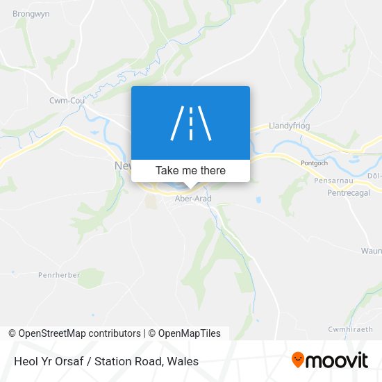 Heol Yr Orsaf / Station Road map
