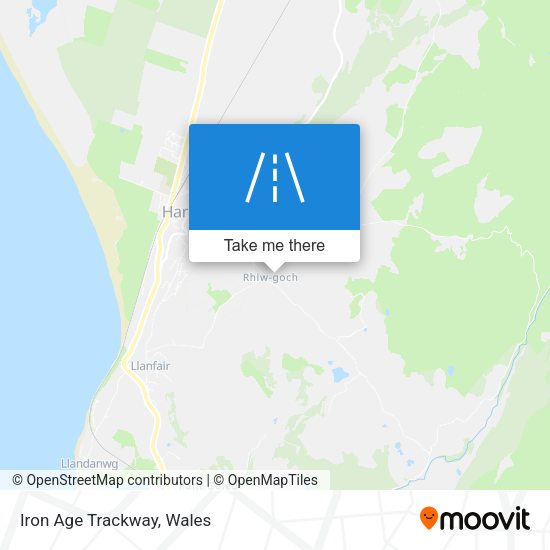 Iron Age Trackway map