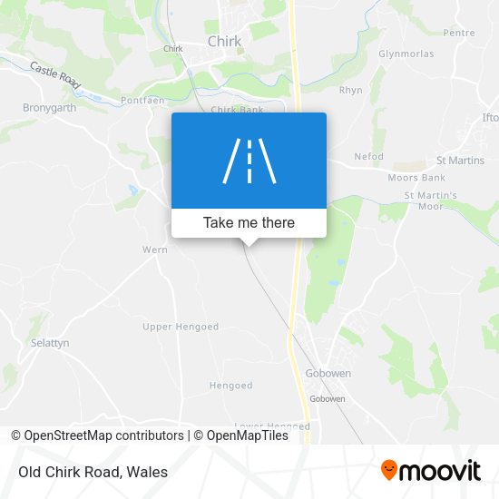 Old Chirk Road map