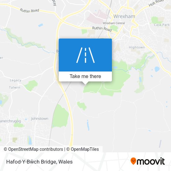 Hafod-Y-Bŵch Bridge map