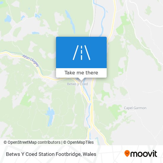 Betws Y Coed Station Footbridge map