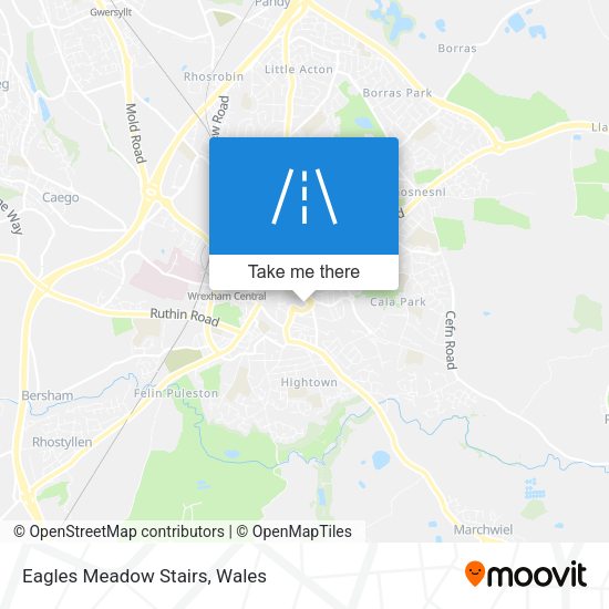 Eagles Meadow Stairs map