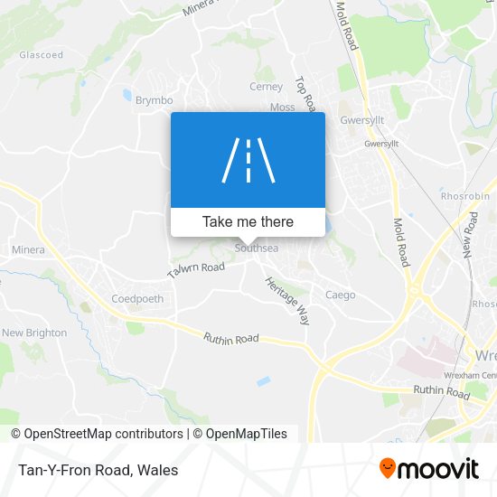 Tan-Y-Fron Road map