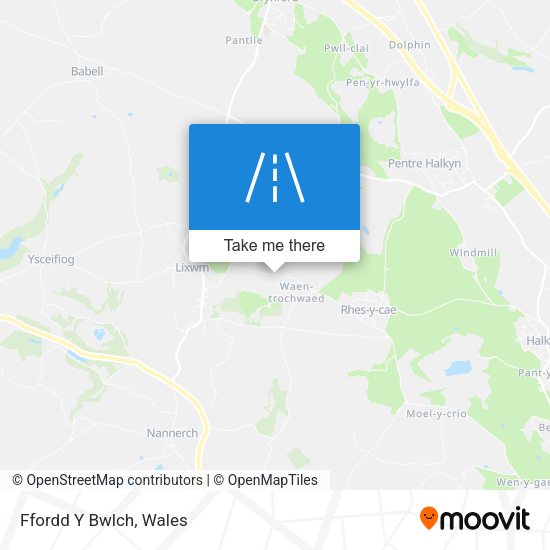 Ffordd Y Bwlch map