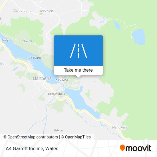 A4 Garrett Incline map