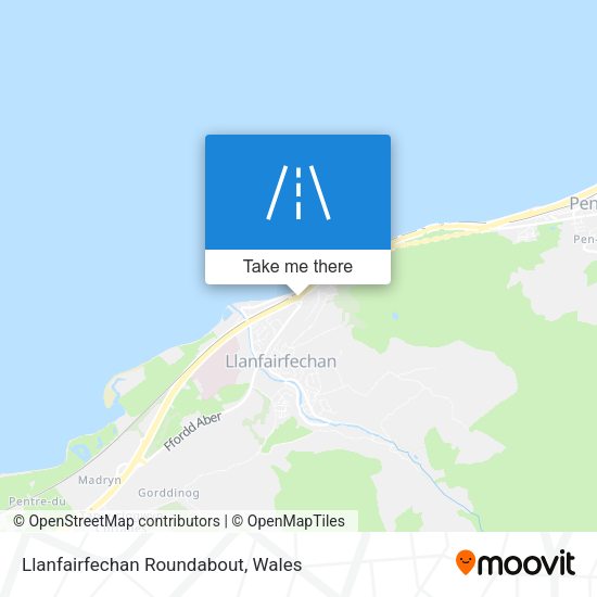 Llanfairfechan Roundabout map