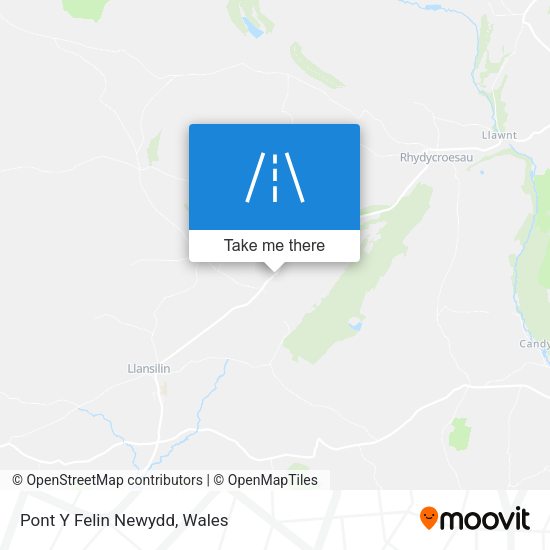 Pont Y Felin Newydd map