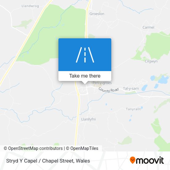 Stryd Y Capel / Chapel Street map