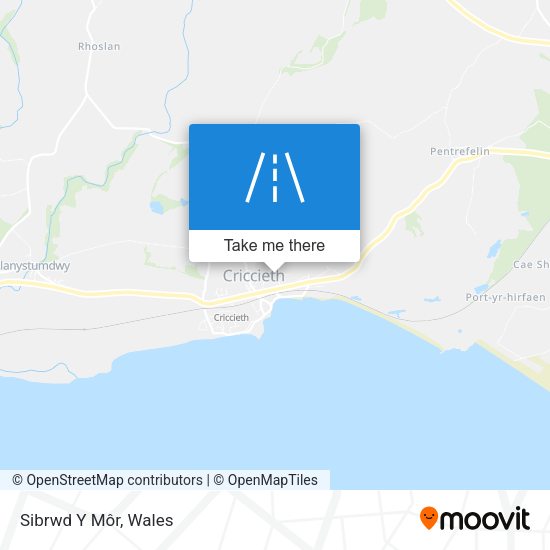 Sibrwd Y Môr map