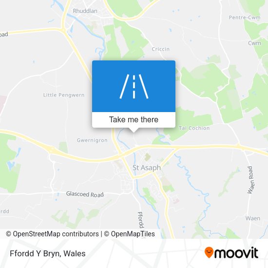 Ffordd Y Bryn map