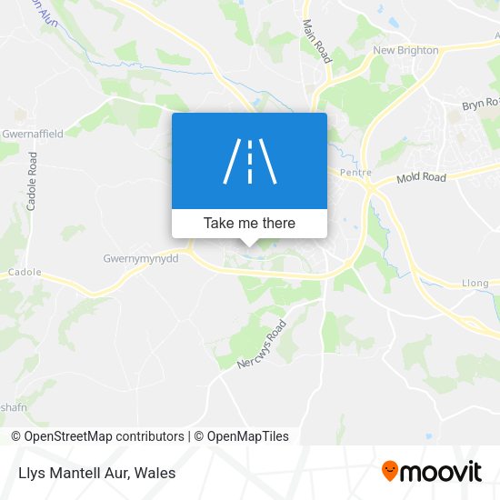 Llys Mantell Aur map