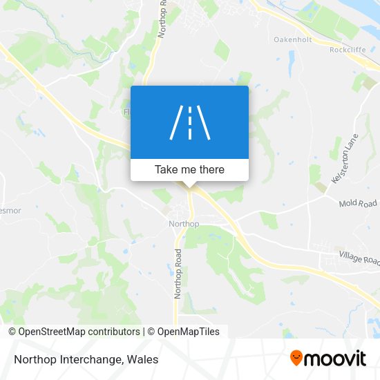 Northop Interchange map