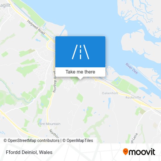 Ffordd Deiniol map