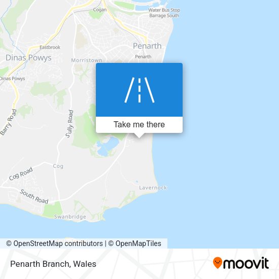 Penarth Branch map