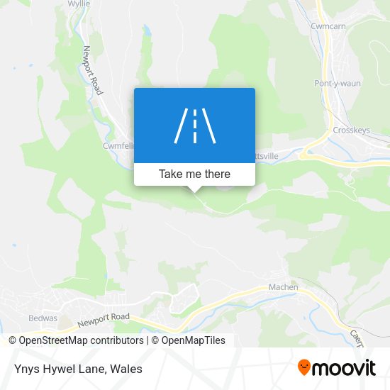 Ynys Hywel Lane map