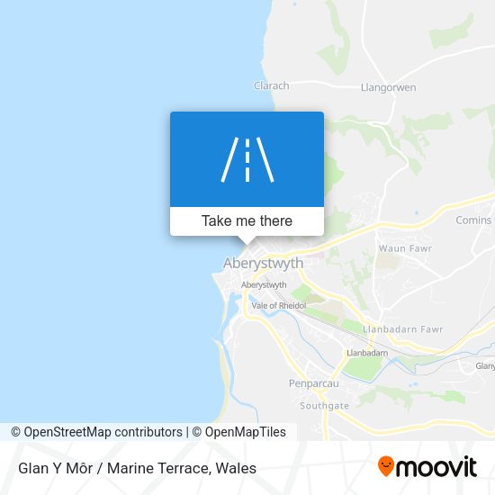 Glan Y Môr / Marine Terrace map