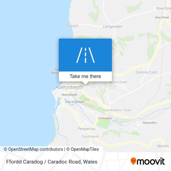 Ffordd Caradog / Caradoc Road map