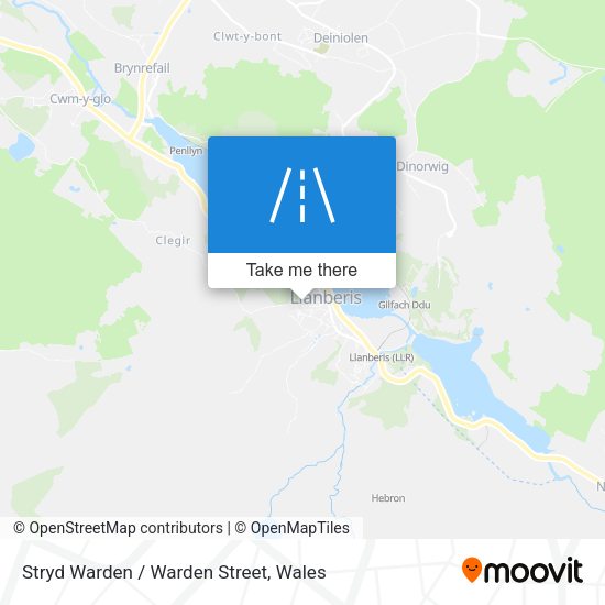 Stryd Warden / Warden Street map