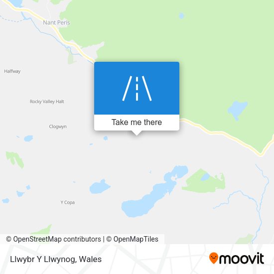 Llwybr Y Llwynog map