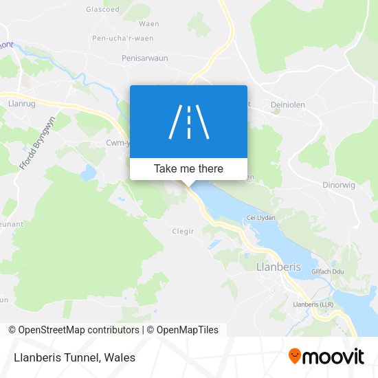 Llanberis Tunnel map