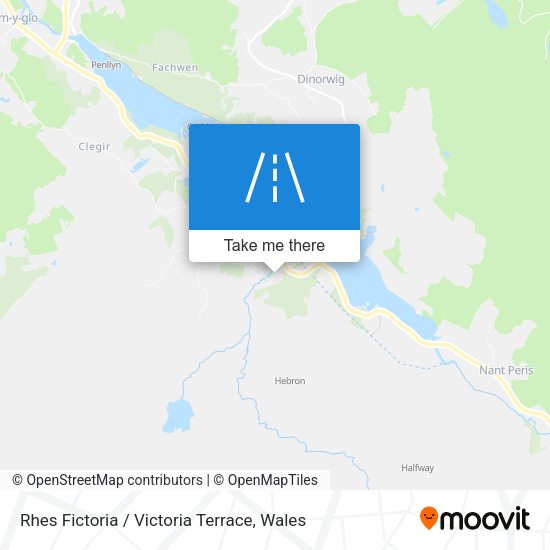 Rhes Fictoria / Victoria Terrace map