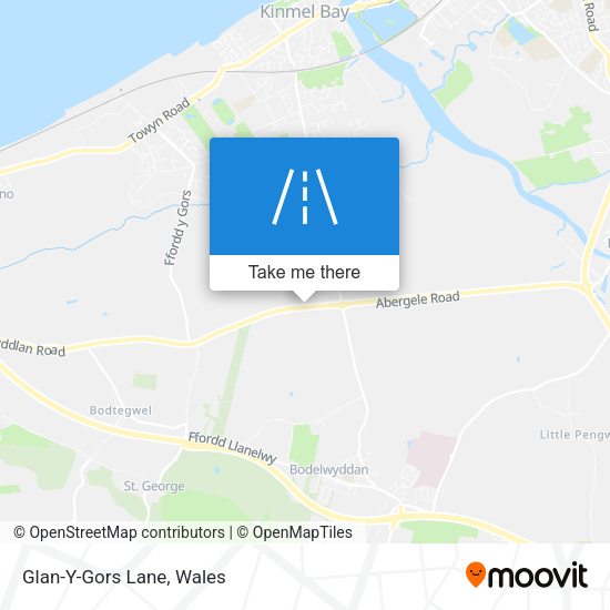 Glan-Y-Gors Lane map