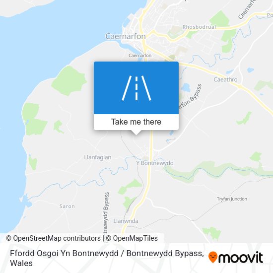 Ffordd Osgoi Yn Bontnewydd / Bontnewydd Bypass map