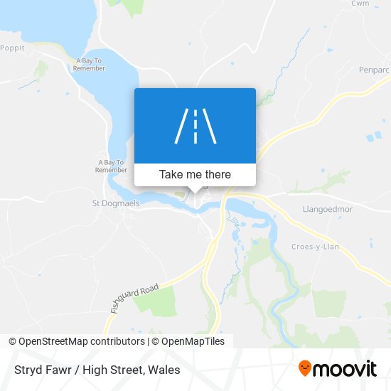 Stryd Fawr / High Street map