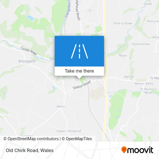 Old Chirk Road map