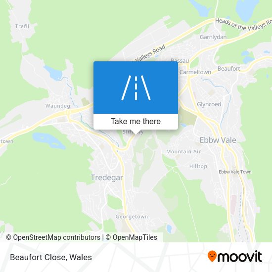 Beaufort Close map