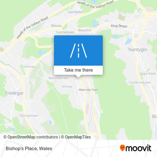 Bishop's Place map