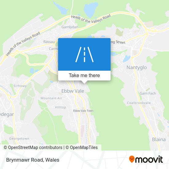 Brynmawr Road map
