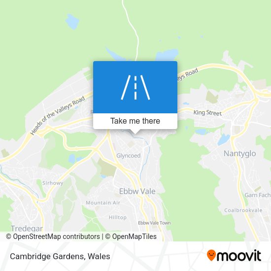 Cambridge Gardens map