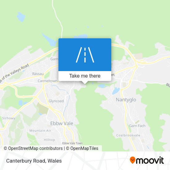 Canterbury Road map
