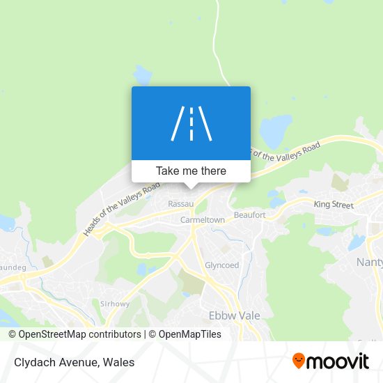 Clydach Avenue map