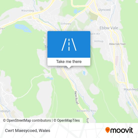 Cwrt Maesycoed map