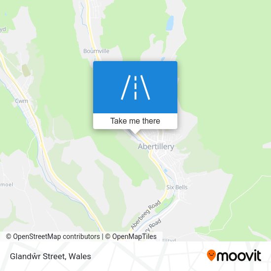 Glandŵr Street map